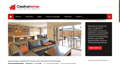 Desktop Screenshot of creativehomes.net.au