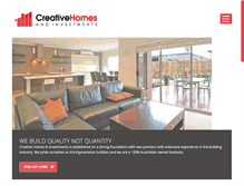 Tablet Screenshot of creativehomes.net.au